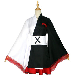 Danganronpa Monokuma Cosplay Costume Kimono Costume Monokuma Female Costume Dress
