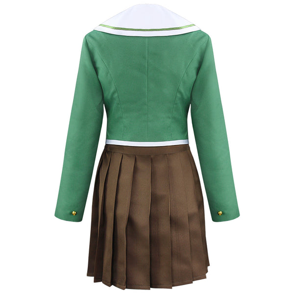 Danganronpa: Trigger Happy Havoc Chihiro Fujisak Full Set Costume Uniform+Wigs+Shoes Halloween Party Outfit