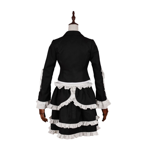 Danganronpa: Trigger Happy Havoc Celestia Ludenberg Whole Set Costume Dress and Wigs and Cosplay Shoes