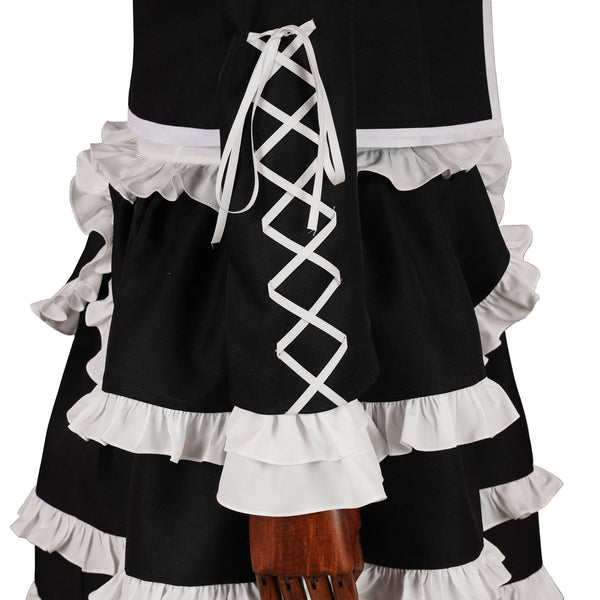 Danganronpa: Trigger Happy Havoc Celestia Ludenberg Whole Set Costume Dress and Wigs and Cosplay Shoes