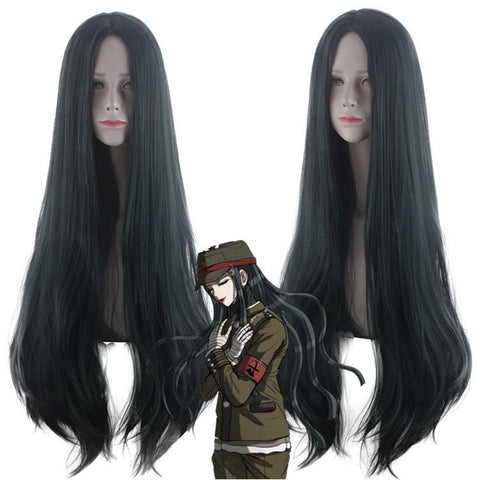 Danganronpa V3: Killing Harmony Korekiyo Shinguji Costume Wigs Black Long Wigs