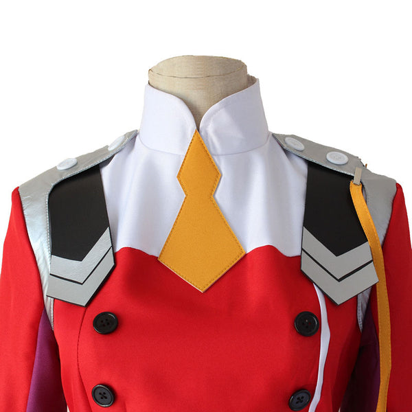 Anime Darling in the Franxx Zero Two 002 Cosplay Red Uniform Costume Outfit Halloween Costume Suit
