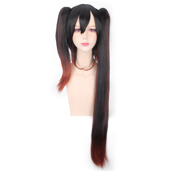 Anime Date A Live Kurumi Tokisaki Spirit Form Outfit Cosplay Wigs Two Tails Wigs Accessories