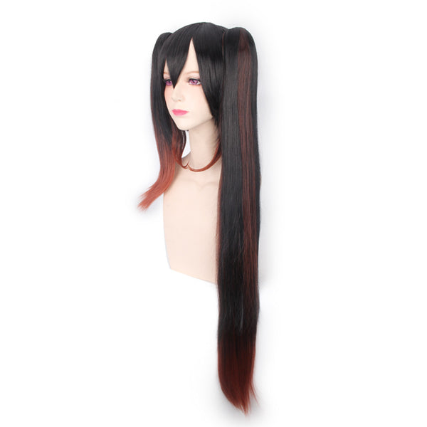 Anime Date A Live Kurumi Tokisaki Spirit Form Outfit Cosplay Wigs Two Tails Wigs Accessories