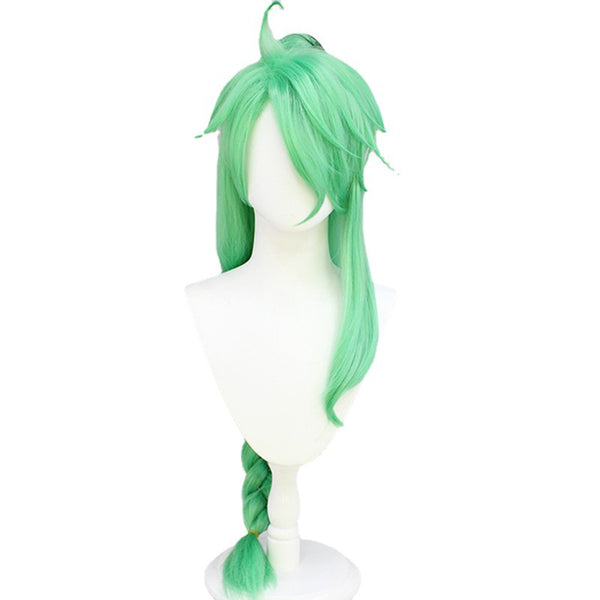 Genshin Impact Baizhu Cosplay Wigs Green Wigs Halloween Costume Accessories