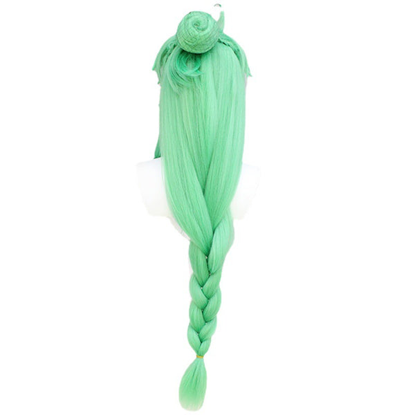 Genshin Impact Baizhu Cosplay Wigs Green Wigs Halloween Costume Accessories