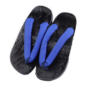 Genshin Impact Balladeer Kunikuzushi Scaramouche Wanderer Cosplay Shoes Blue Clogs
