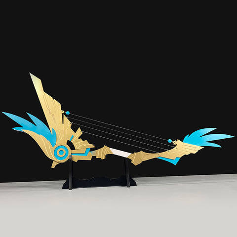 Genshin Impact Cosplay Anemo Archon Barbatos Venti Cosplay Weapon Skyward Harp Cosplay Bow Props