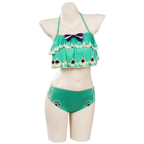 Genshin Impact Cosplay Anemo Archon Venti Summer Sweimwear Costume Bikini
