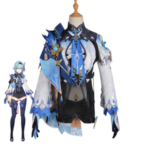 Genshin Impact Cosplay Costume Eula Costume With Headwear Halloween Costume Outfit