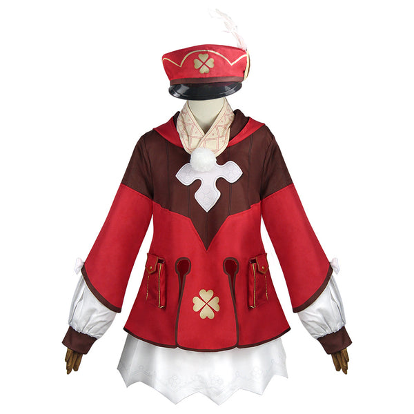 Genshin Impact Cosplay Costume Klee Costume Halloween Cosplay Outfit Full Set With Hat