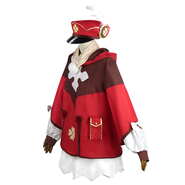 Genshin Impact Cosplay Costume Klee Costume Halloween Cosplay Outfit Full Set With Hat
