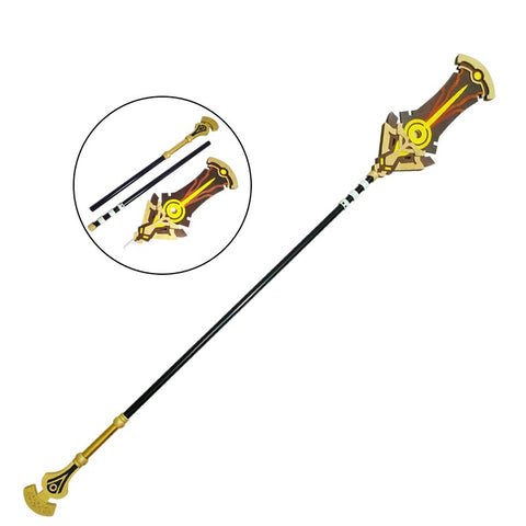 Genshin Impact Cosplay Cyno Cosplay Weapon Staff of the Scarlet Sands PVC Polearm Props