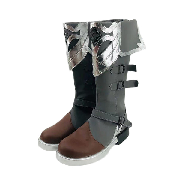 Genshin Impact Diluc Skin Costume Red Dead of Night Costume Shoes Boots Cosplay Accessories