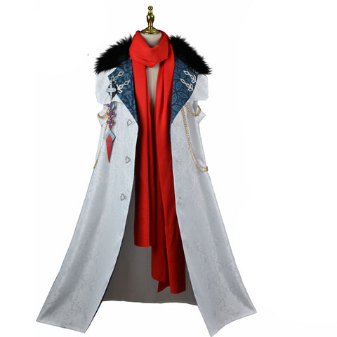 Genshin Impact Eleven Fatui Harbingers Childe Young Lord Tartaglia Costume Cloak With Scarf