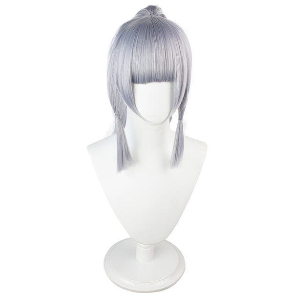 Genshin Impact Kamisato Ayaka Cosplay Wigs Unisex Long Silver Wigs