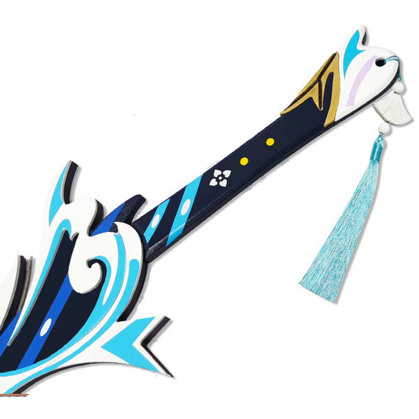 Genshin Impact Kamisato Ayato Cosplay Props Haran Geppaku Futsu Cosplay Wooden Sword For Halloween Carnival