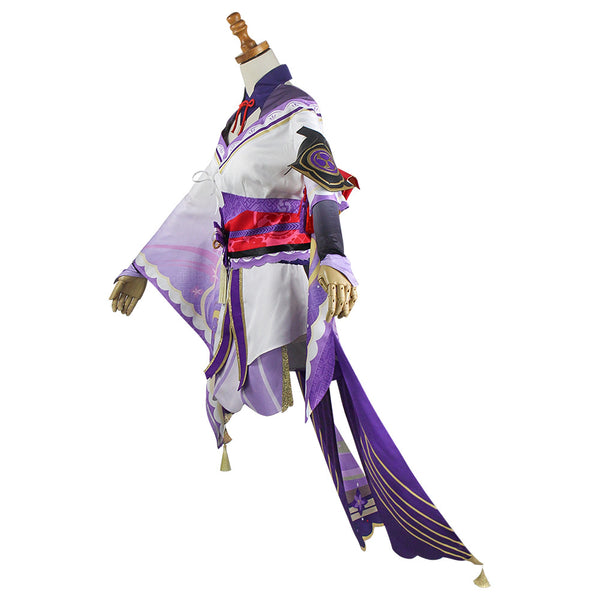Genshin Impact Raiden Shogun Raiden Ei Full Set Costume With Wigs Halloween Carnival Costume Set