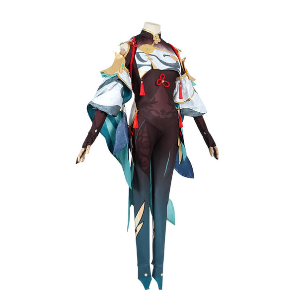 Genshin Impact Shenhe Cosplay Costume Halloween Cosplay Outfit Party Costume