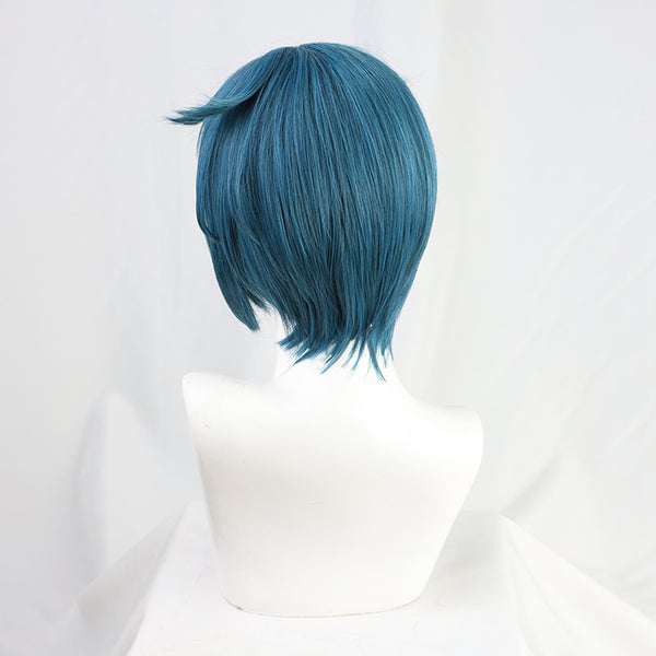 Genshin Impact Xingqiu Cosplay Wigs Short Blue Wigs Halloween Cosplay Wigs