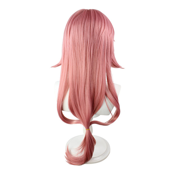 Genshin Impact Yae Miko Cosplay Wigs Pink Long Wigs Halloween Cosplay Props