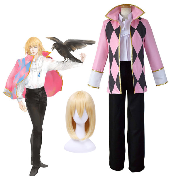 Howl's Moving Castle Wizard Howl Cosplay Costume Suit Halloween Cosplay Outfit