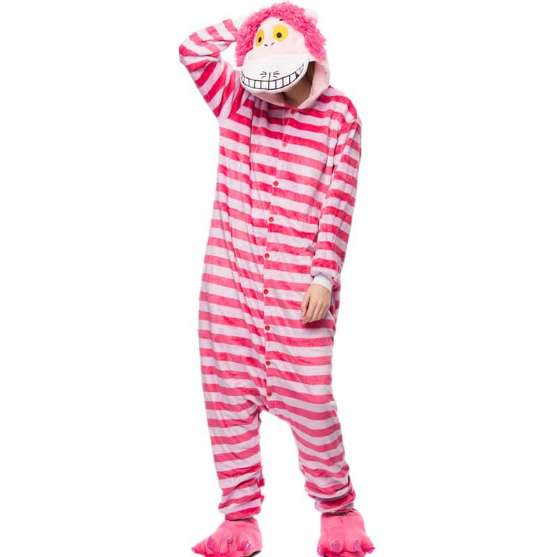 Kigurumi Animal Onesies Cheshire Cat Hoodie Pajamas