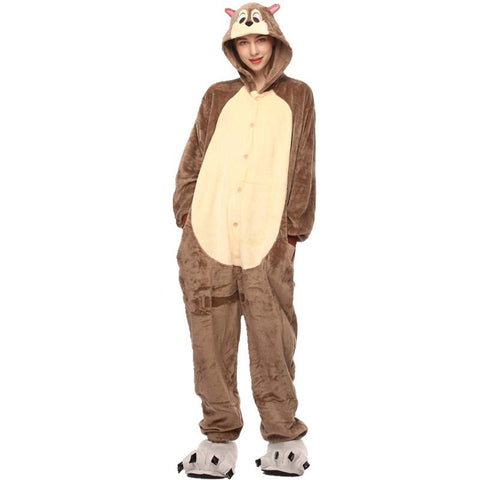 Kigurumi Animal Onesies Chipmunk Hoodie Pajamas