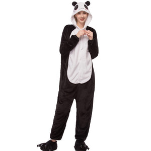 Halloween Costume Kigurumi Animal Onesies Panda Kigurumi Hooded Pajamas