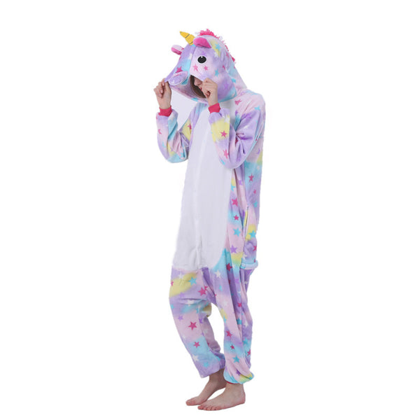 Kigurumi Animal Onesies Unicorn Hoodie Pajamas Purple