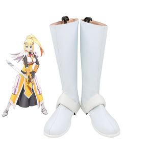 KonoSuba: God's Blessing on this Wonderful World! Darkness Cosplay Shoes White Boots