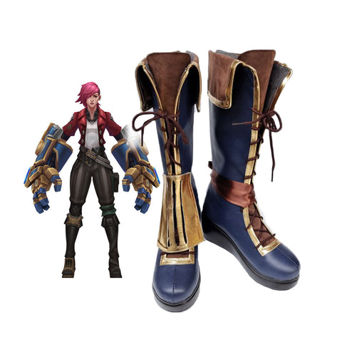 League of Legends Arcane Vi Cosplay Boots Halloween Cosplay Shoes