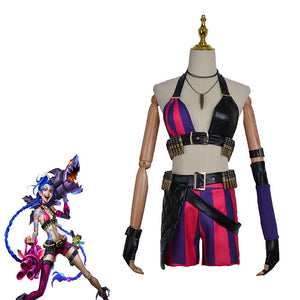 League of Legends Costume Arcane Jinx Cosplay Costume Suit Halloween Cosplay Outfit