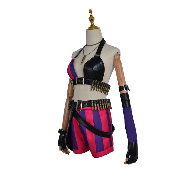 League of Legends Costume Arcane Jinx Cosplay Costume Suit Halloween Cosplay Outfit