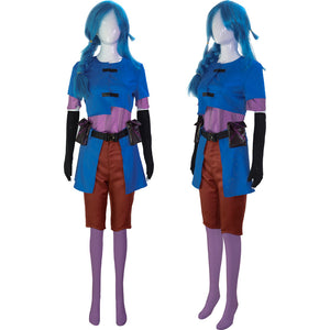 League of Legends LOL Costume Jinx Childhood Costume Halloween Party Costume Outfit