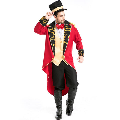 Men British Count Tailcoat Magician Costume For Halloween Party Performance
