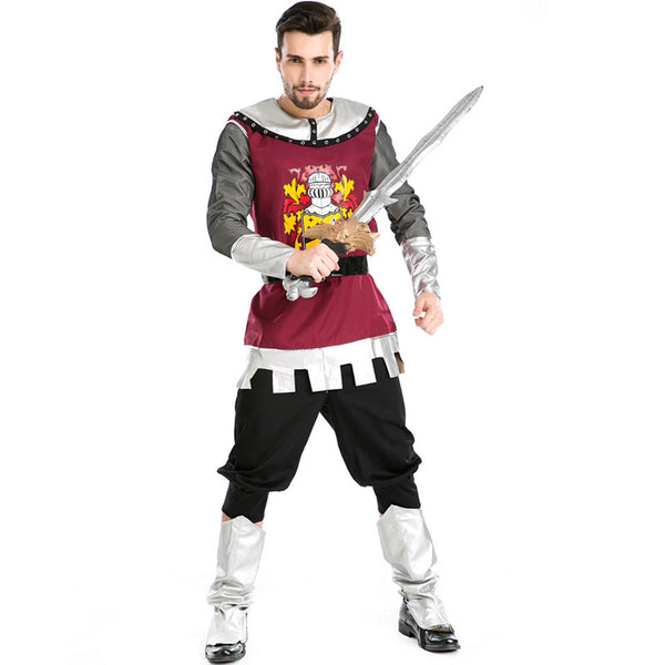 Men Roman Warrior Gladiator Warrior Cosplay Costume For Halloween Party Performance