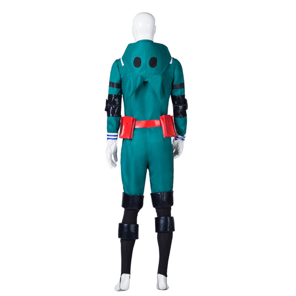 Midoriya Izuku Deku Fighting Costume Female Ver. Full Set Izuku's Costume Beta Costume & Shoes & Wigs Set
