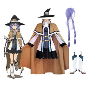 Mushoku Tensei: Jobless Reincarnation Roxy Migurdia Whole Cosplay Costume+Cloak+Wigs+Boots Halloween Cosplay Set