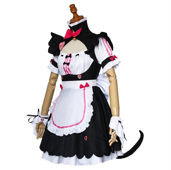 Nekopara Chocola Vanilla Cosplay Costume Maid Dress Lolita Girls Women Costume