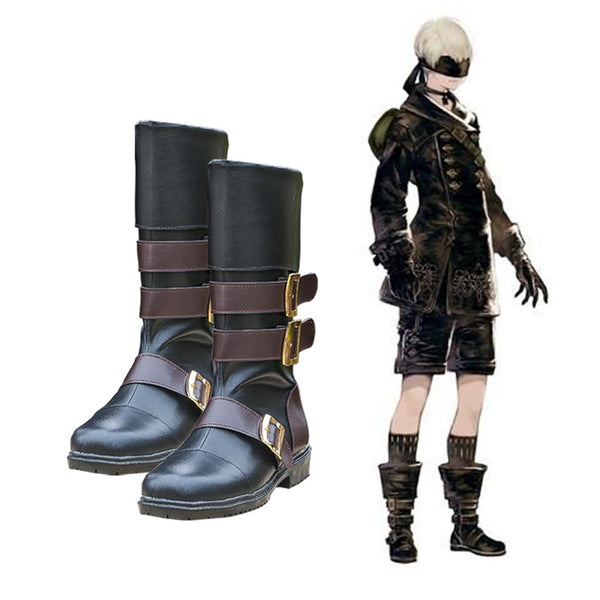 Nier: Automata YoRHa No.9 Type S 9S Cosplay Black Boots Halloween Cosplay Accessories