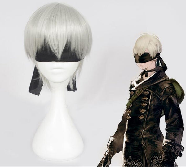 Nier: Automata YoRHa No.9 Type S 9S Cosplay Costume With Silver Wigs Version 2