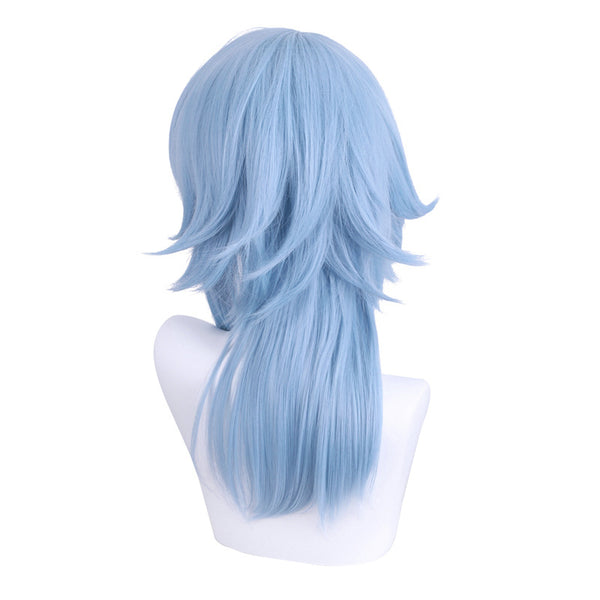 Genshin Impact Kamisato Ayato Cosplay Wigs Blue Wigs Halloween Cosplay Accessories