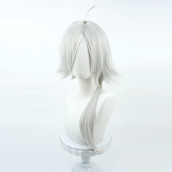 Anime Spy Classroom Costume Glint Monika Cosplay Wigs Silver Ponytail Wig