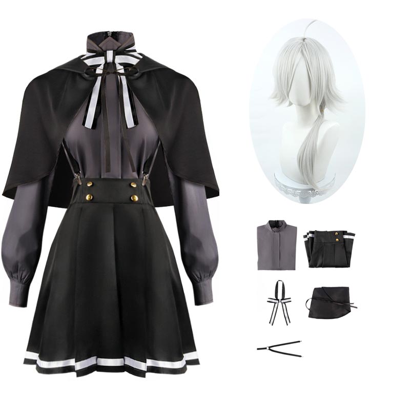 Anime Spy Classroom Costume Glint Monika Cosplay Costume and Wigs Full Set Halloween Costume