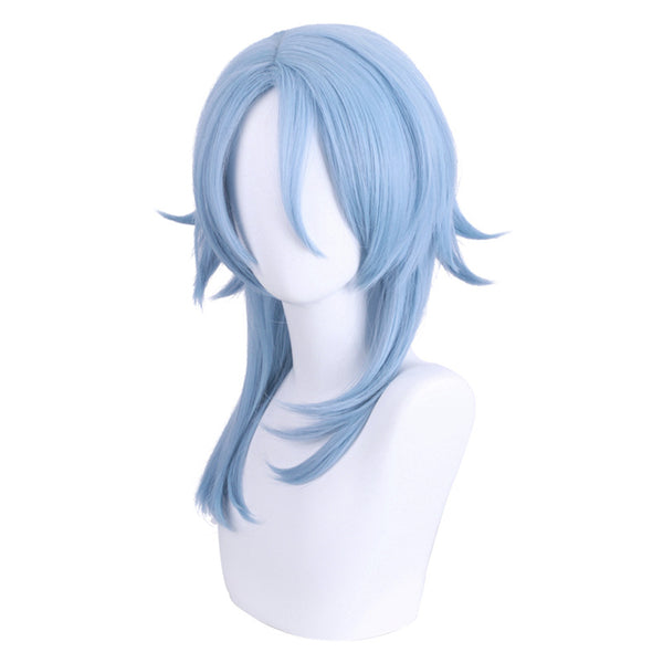 Genshin Impact Kamisato Ayato Cosplay Wigs Blue Wigs Halloween Cosplay Accessories