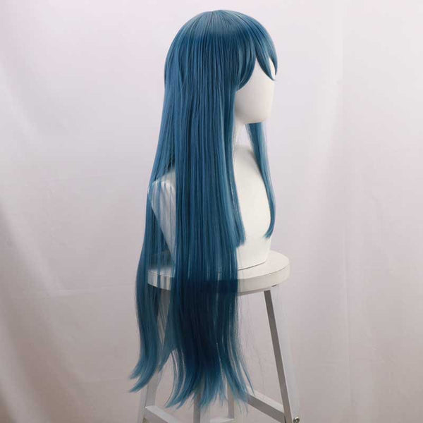 Danganronpa: Trigger Happy Havoc Sayaka Maizono Cosplay Wigs Blue Long Wigs