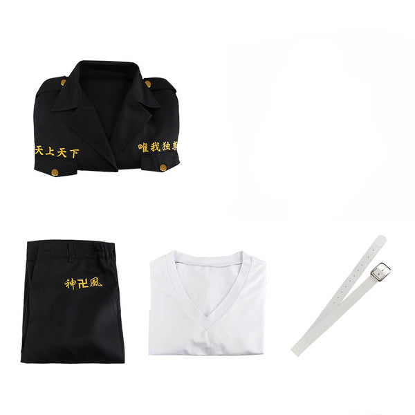 Manjiro Sano Costume With Cloak Tokyo Manji Gang Leader Mikey Cosplay Costume Uniform