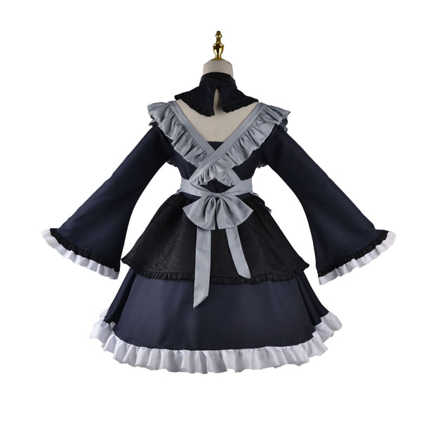 My Dress-Up Darling Marin Kitagawa Cosplay Shizuku Kuroe Black Lolita Maid Dress Costume Outfit