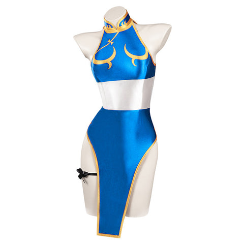 Street Fighter Chun Li Cosplay Swimwear Costume Summer Costume